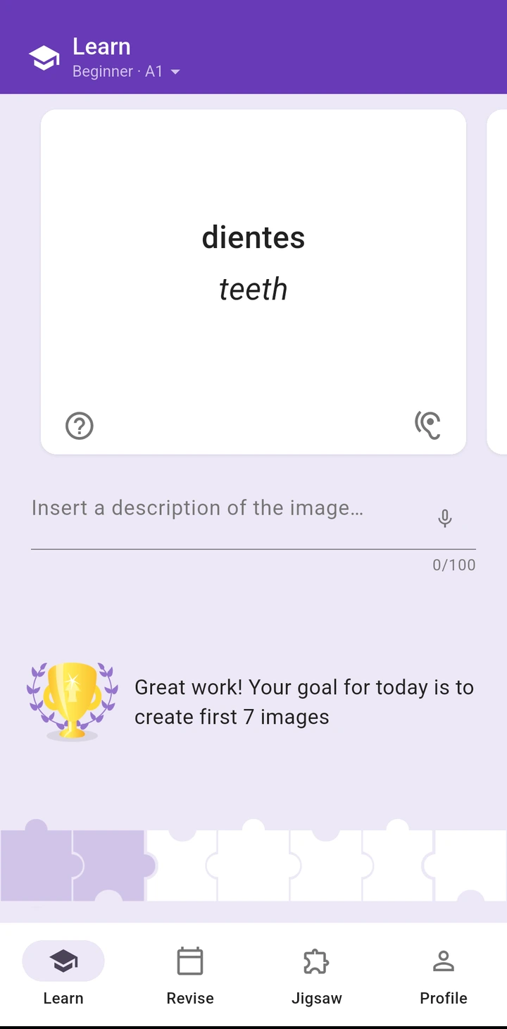 Learn: Great work!